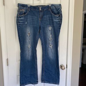 Amethyst Distressed Jeans